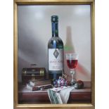 'Gentlemans Table' Oil Painting by Zoltan Preiner, RRP £1295 ( 19" x 23" Including frame)