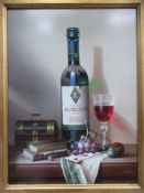 'Gentlemans Table' Oil Painting by Zoltan Preiner, RRP £1295 ( 19
