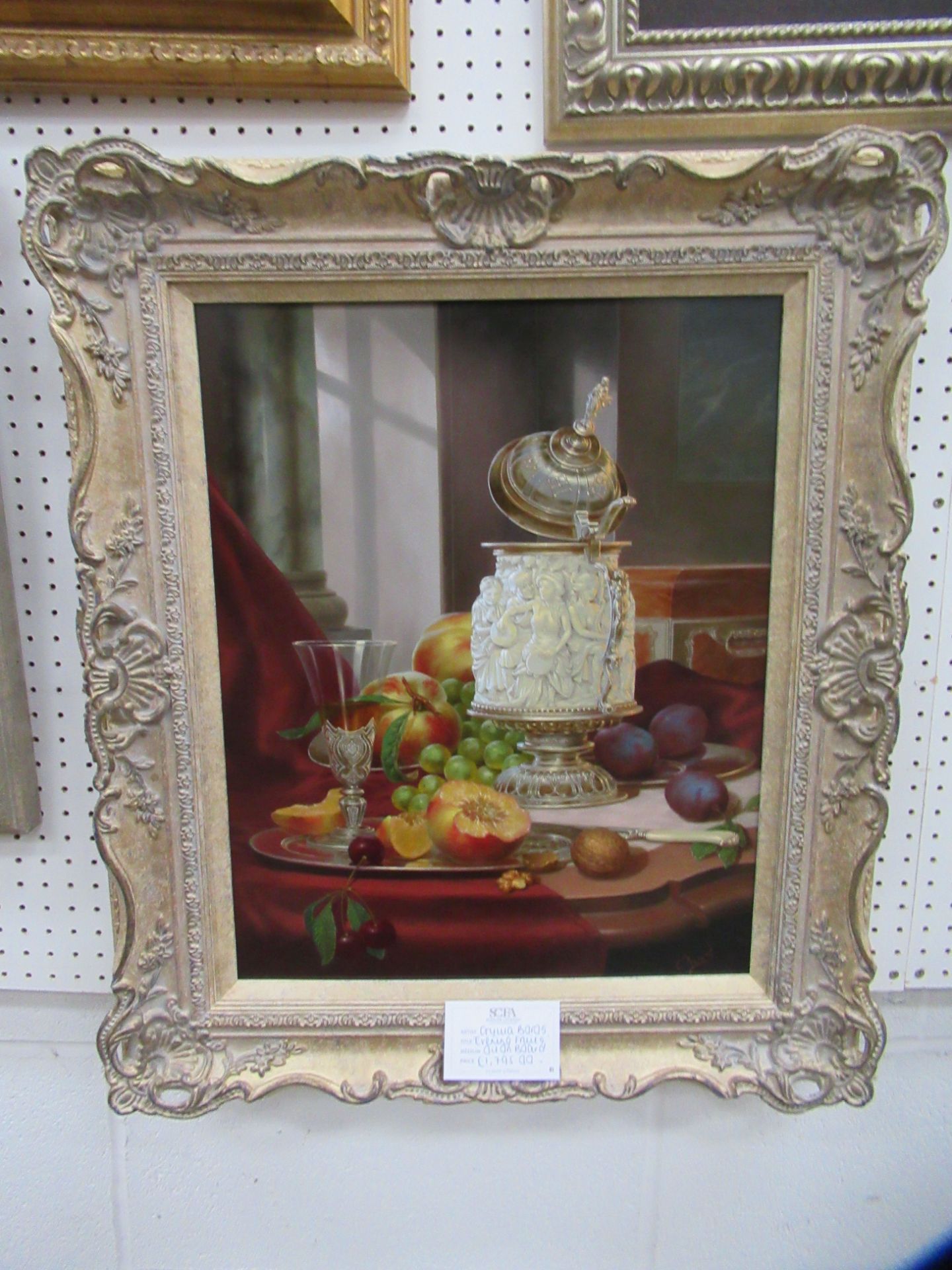 'Evening Fruits' Oil Painting by Gyula Boros, RRP £1,795. (22" x 25" including frame) - Image 2 of 4