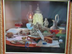 'Collection of Treasure' Oil Painting by Gyula Boros, RRP £3500. ( 33