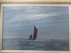 'Seascape' Oil Painting by Anthony Osler, RRP £595 (24" x 17.5" including frame)