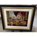 'Golden Clock' Oil Painting by Gyula Boros. RRP £1295 ( 19" x 23" including frame)