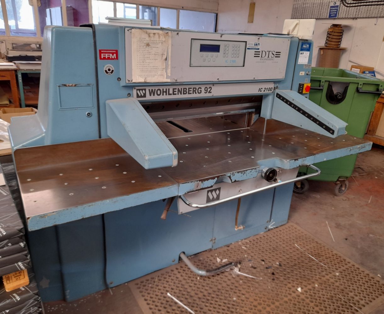 Print Finishing Machinery – Short Notice Auction Manchester