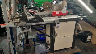 Axminster 10" Sliding Table Saw. Model AW10BSB2. YoM 2003