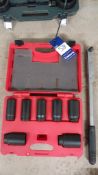 MAC Tools 7piece Front Wheel Tri Axle Nut Socket Set w/ Draper Torque Wrench. As lotted