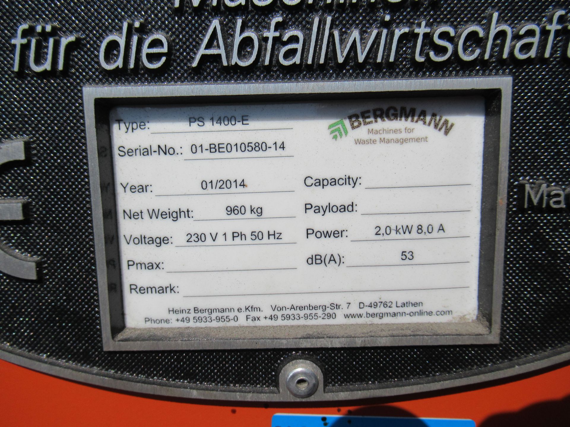 Bergmann Roto-Baler 1400-E Baler - Image 6 of 6