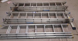 3x various ladders as lotted