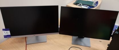 Dell & HP 2411 Slimline TFT Monitors (two in total)