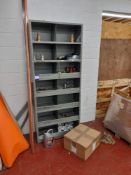 3x Component Shelves, 92cm (w) x 38.5cm (d) x 222cm (h) with pallet of various castors (as per