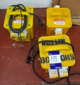 3x Various 110v transfers (as lotted)