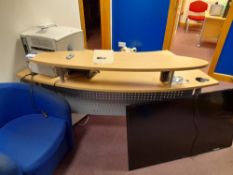Reception furniture to include desks, tables and chairs (all IT and phone equipment is excluded)