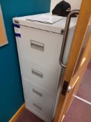 2x 4-drawer filing cabinets (no keys)