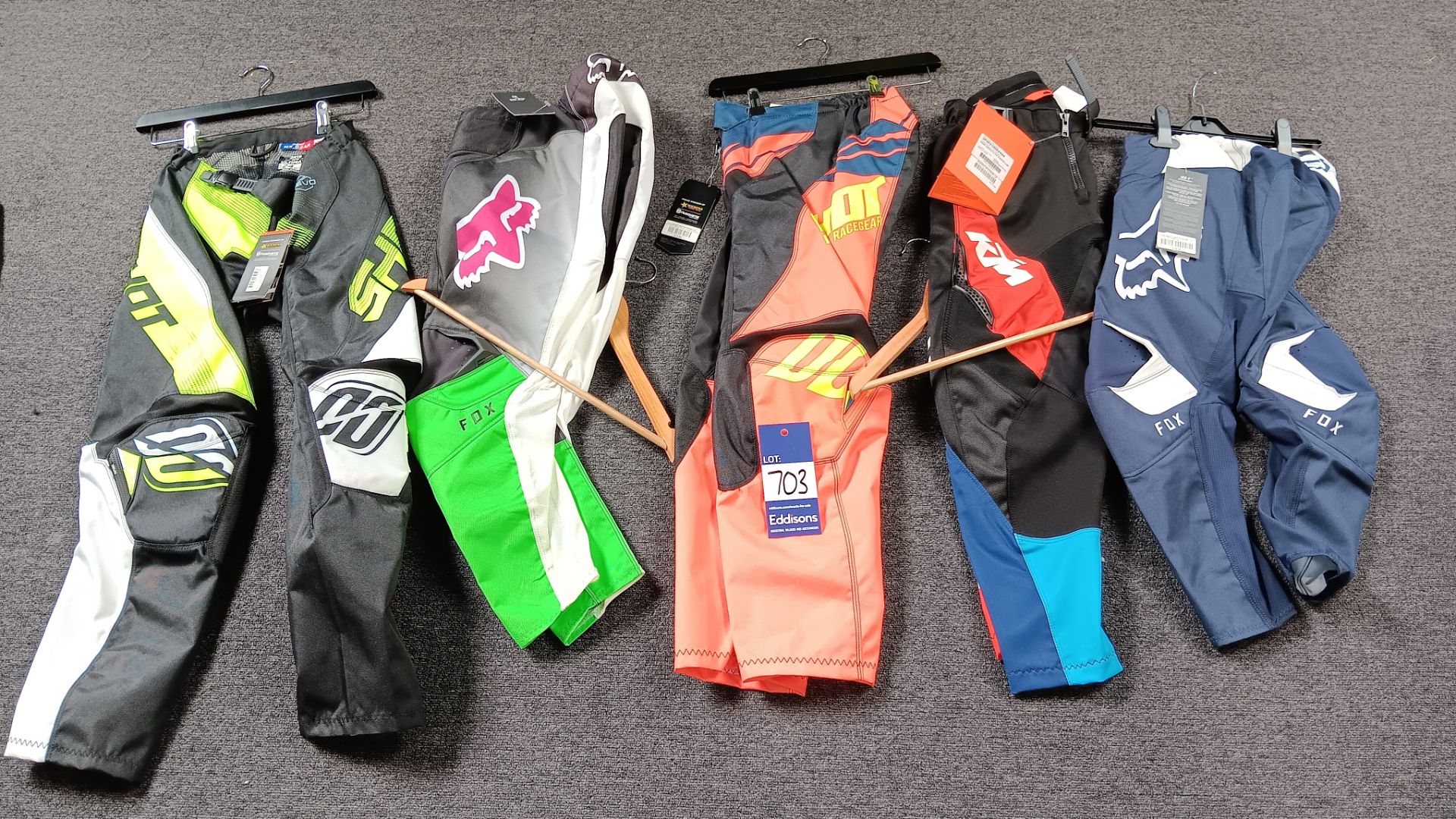 5 x Various pairs of various moto cross pants