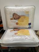 2x 'The Fine Bedding Company' King Size Duck Feather & Down Mattress Toppers (RRP £360)
