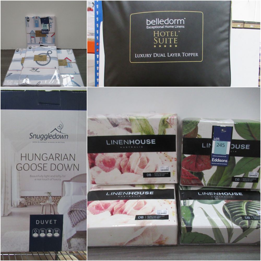 Online Auction of Bedding, Pillows & Soft Furnishing from Coneys Department Store