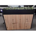 Ministry Remanufactured 8 Person lockers with planter (Approx. 1600 x 1225 x 430) (Location Neath;