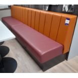Senator Specialist Products Perimtere Banquette seating (Approx. 32000w x 640d x 900h) with 1 x USB,