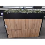 Ministry Remanufactured 8 Person lockers with planter (Approx. 1600 x 1225 x 430) (Location Neath;