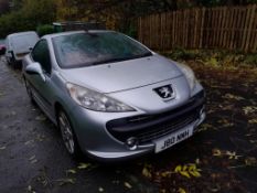 Peugeot 207 CC, COUPE CABRIOLET 1.6 16V Petrol, GT 2dr Auto (07-09), Silver, leather on dash