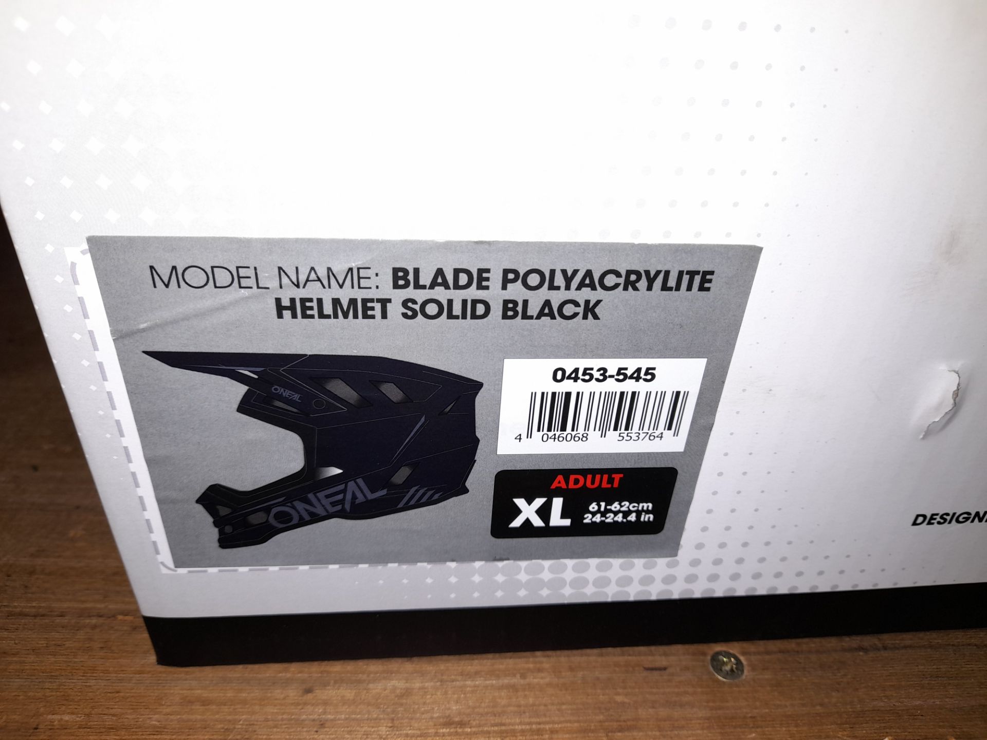 O'Neal Blade Polyacrylite X-Large (61-62cm) Helmet Solid Black (This lot forms part of composite lot - Image 3 of 4