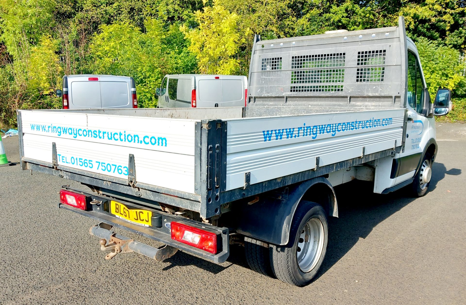 FORD TRANSIT T350 SINGLE CAB TIPPER 130ps 2.0 TDCI one way tip. Registration BL67 JCJ. Mileage: 80, - Image 5 of 10