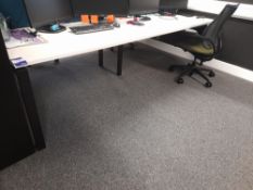 4 Person office pod comprising Adapt II workstations (Approx. 1400 x 800), 4 x Operators swivel