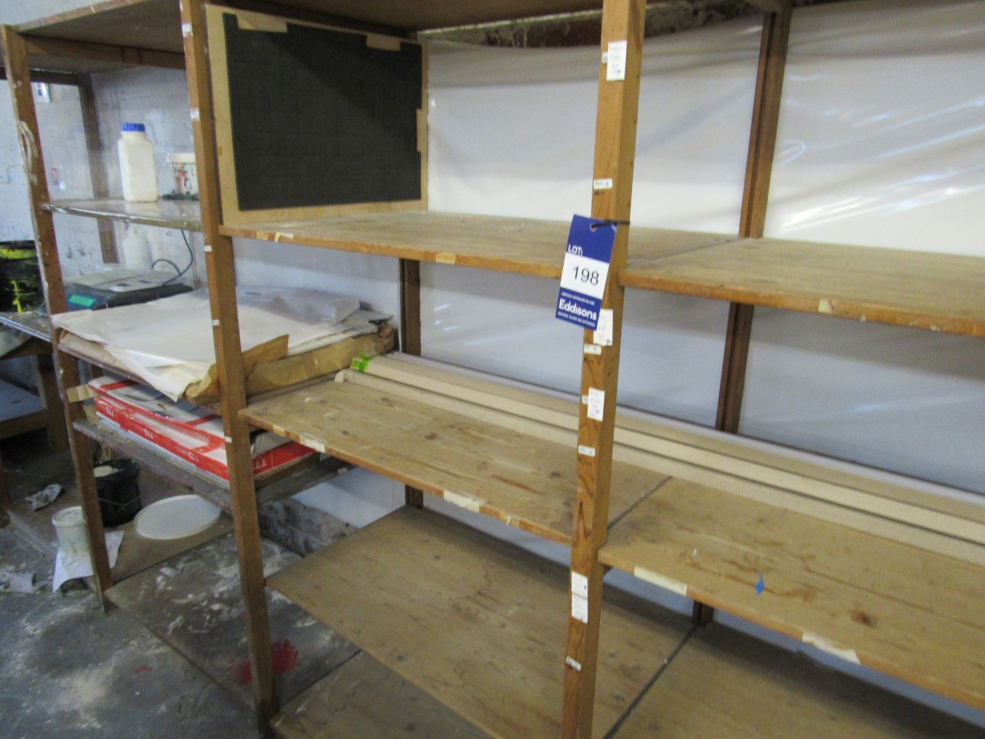 4 Tier boltless wooden racking - Image 3 of 3