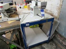 Boltless steel and timber workbench