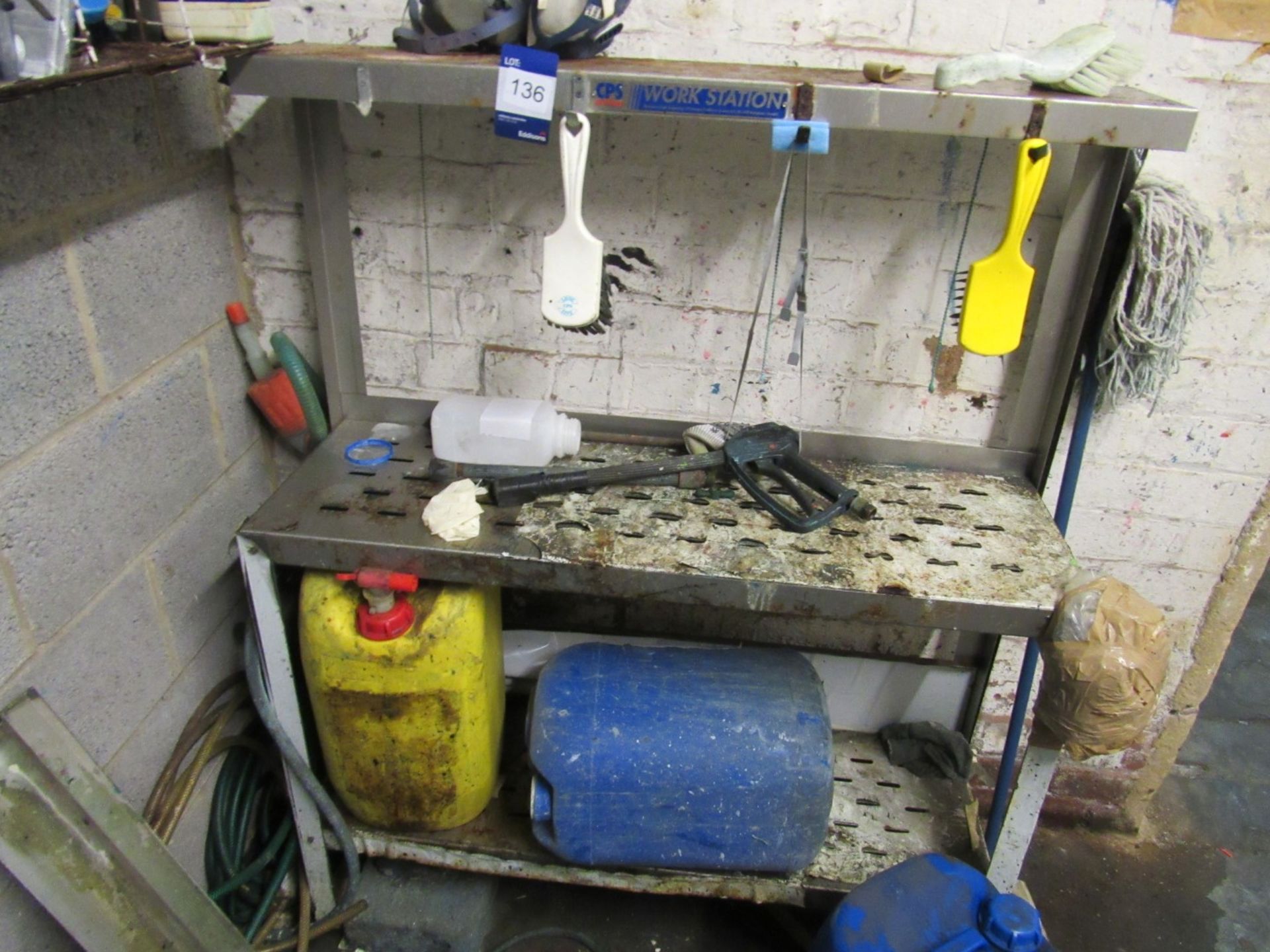 Stainless steel workshop bench - Image 2 of 2