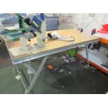 Adjustable height work table 2000mm(h) x 1000mm (d)