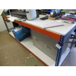 Boltless steel workbench