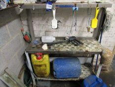Stainless steel workshop bench