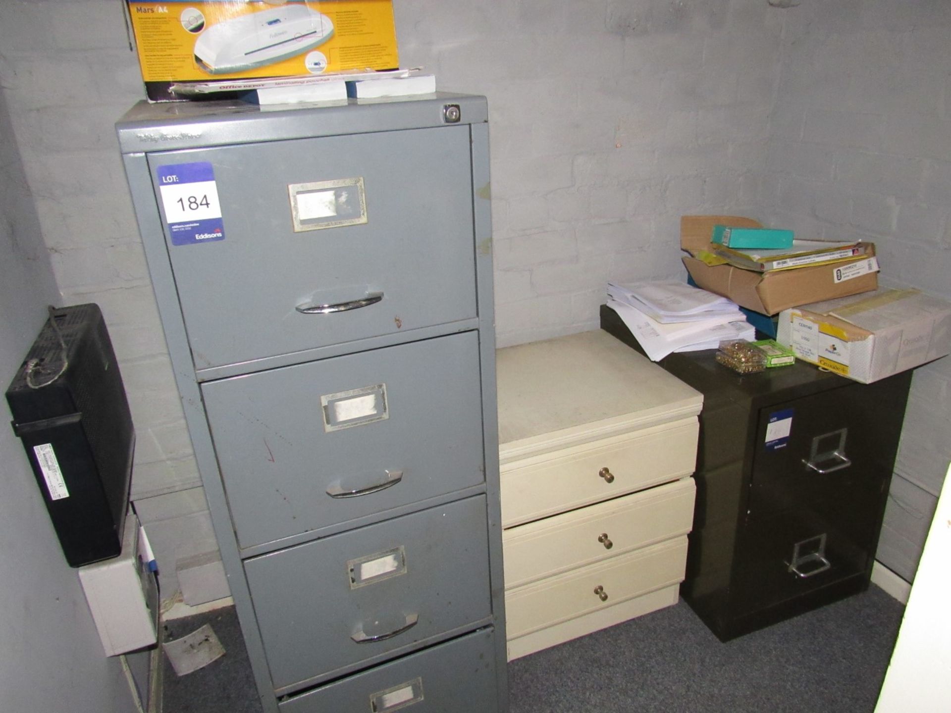 Steel 4 drawer filing cabinet - Image 2 of 2