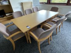 Boardroom Table and 8 Chairs