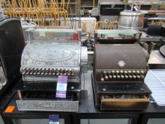 Two Vintage Point of Sale Tills - One Labelled 'National'