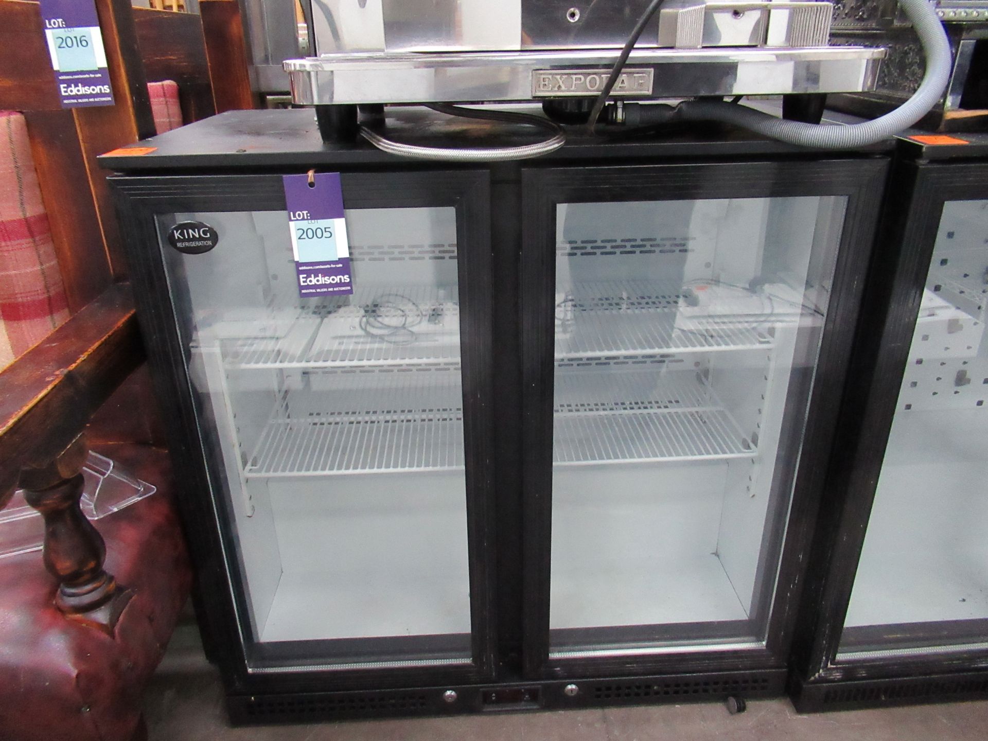 King Refrigeration Two Door Refrigerated Under Counter Display Unit