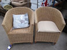 Pair of Wicker Chairs