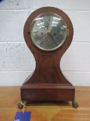 Wooden Balloon Clock with 'R Thompson & Son-London' Engraved to Clock Face