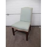 Set of 10 Mahogany Dining Chairs with Upholstery - Includes 2 Carvers