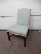Set of 10 Mahogany Dining Chairs with Upholstery - Includes 2 Carvers
