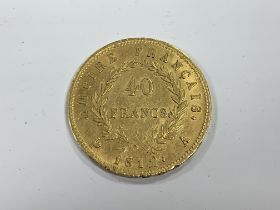 1812 Gold 40 Francs Napoleon Coin- Weight 12.9g