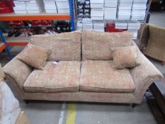 A Parker Knoll Upholstered Two Seater Sofa with Floral Design - Partners with lot 1114