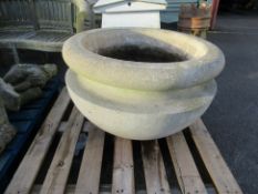 A Large Heavy Circular Planter