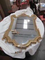 Wall Hanging, Heavily Ornate Mirror - in need of restoration