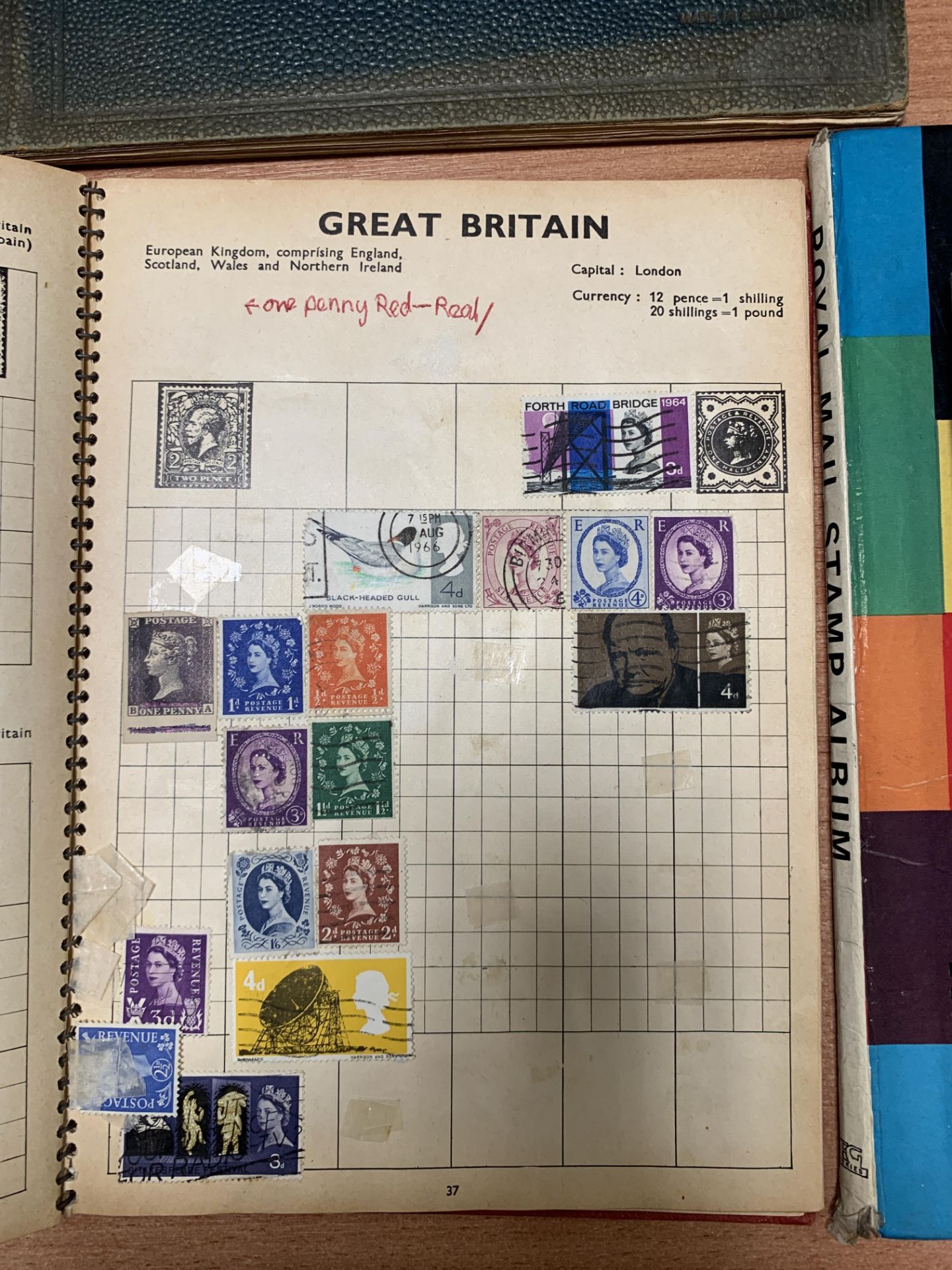 A Collection of Various Stamps in Albums and Tin - Image 4 of 10