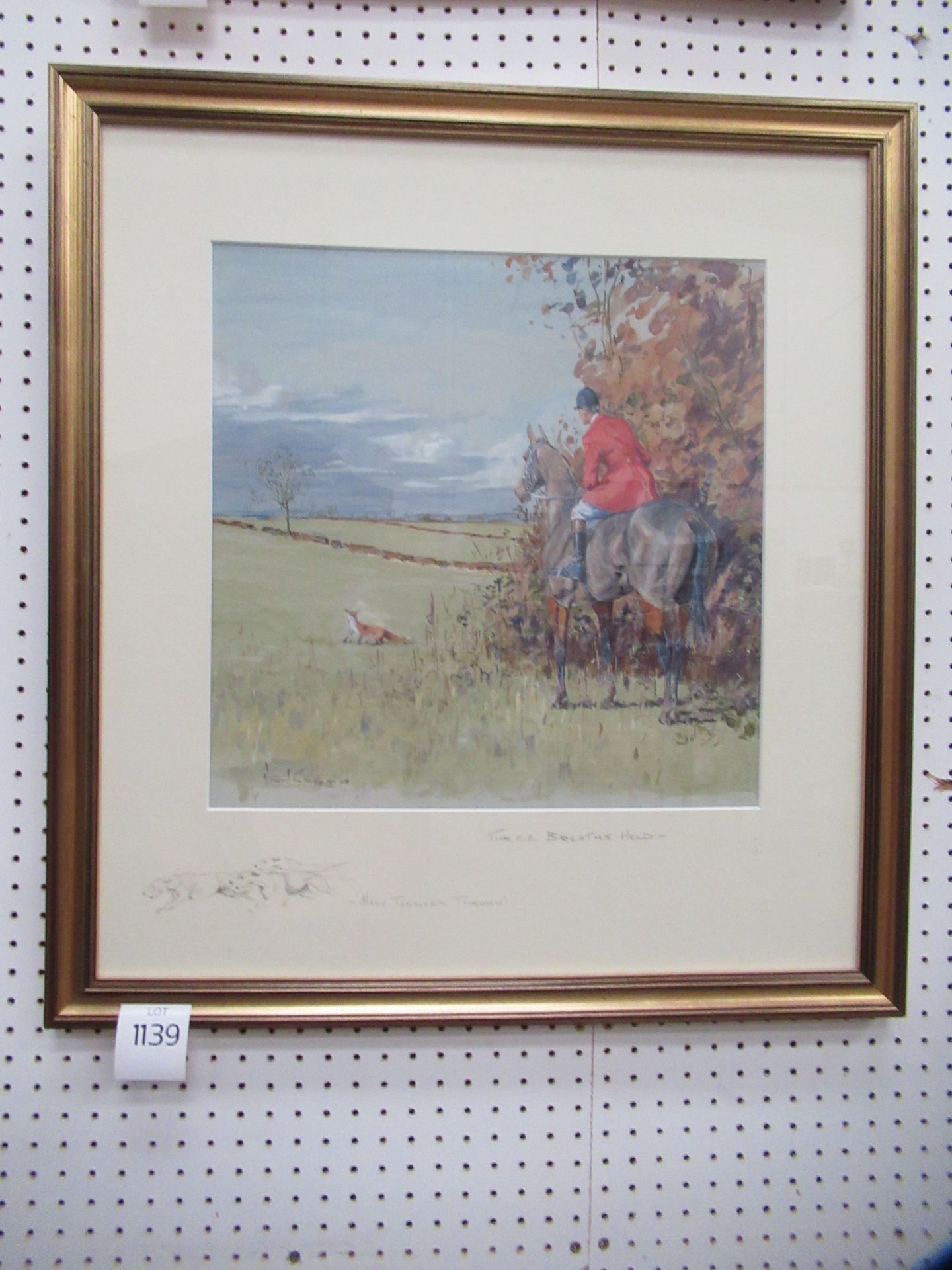 "Three Breaths Held" Signed Daniel Crane Watercolour Print