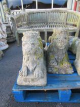 A Pair of Lion Statues