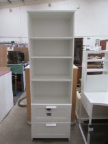 Painted Four Tier Bookcase Cabinet (60 x 35 x 190cm)