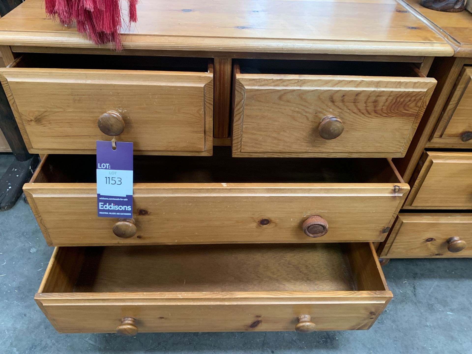 Pine Chest of 4 Drawers - Image 2 of 2