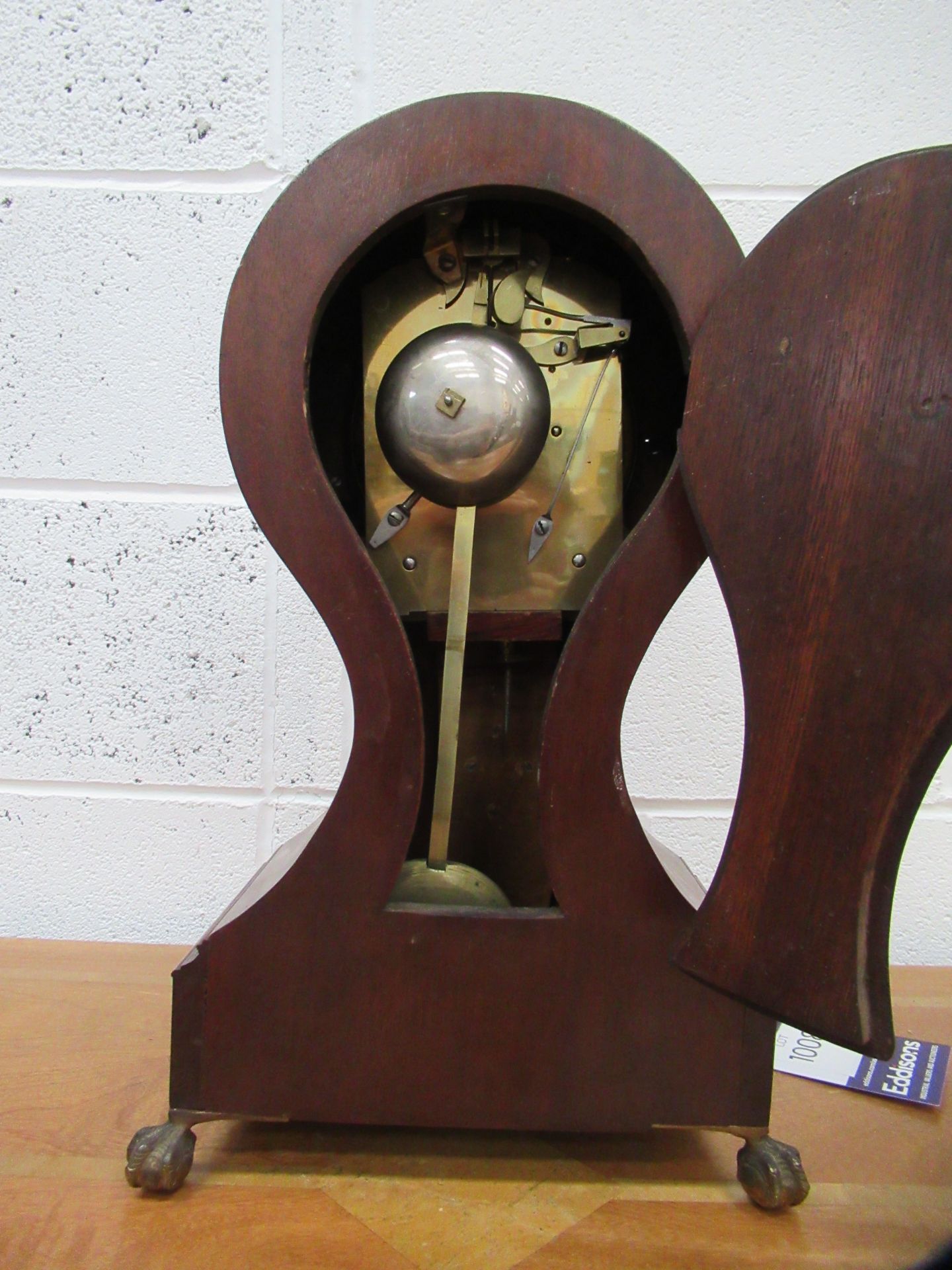 Wooden Balloon Clock with 'R Thompson & Son-London' Engraved to Clock Face - Image 6 of 6